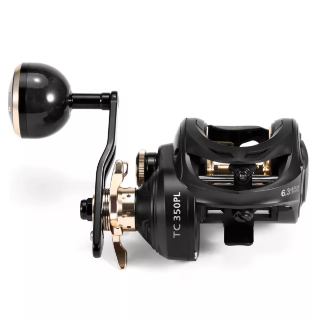 Carbon Fiber Baitcasting Reel 9+1BB Fishing Reel High Speed 6.3: 1 Gear