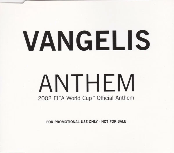 Vangelis - Anthem (2002 FIFA World Cup Official Anthem) (CD, Promo)