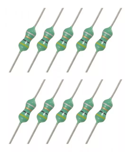 10 x Inductor Coil Axial 1/4w Choke 1uH to 1mH 0.25W Range of Values