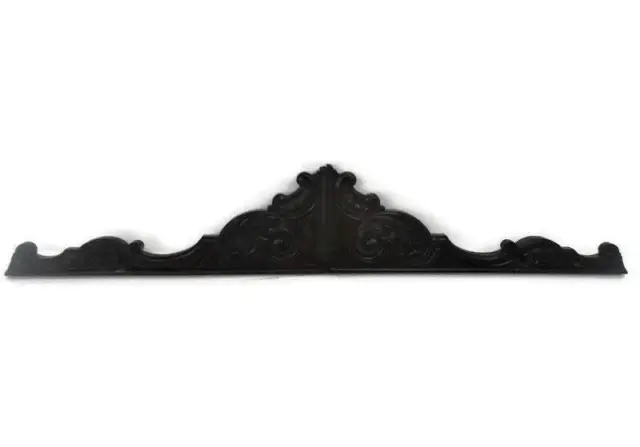 Couple Corbels Finials Hand Carved Wood Pediment Over Door Architectural Antique