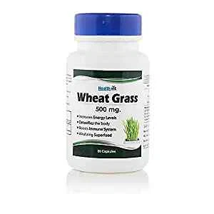 Healthvit Wheat Grass Capsules For Energy Level & Body Of 60 Capsules