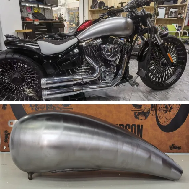 20L Unpainted Silver Petrol Gas Fuel Tank For Harley Softail 2018-2022 All Model