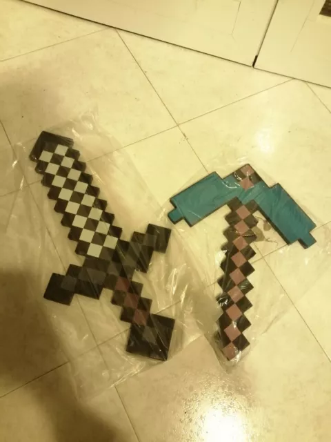 Espada Minecraft de Espuma Versión Diamante Turquesa - Xpixel