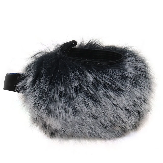 Funda muff parabrisas de micrófono peludo para grabadora digital Tascam DR-40X DR-40