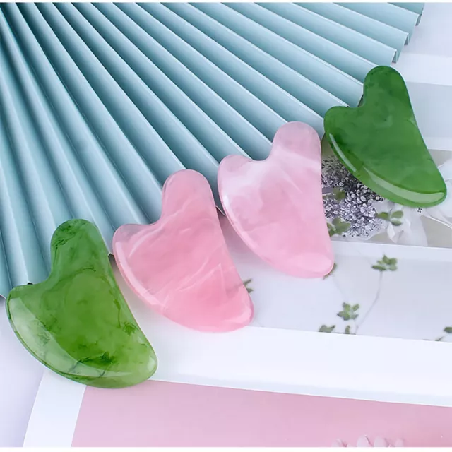 Raspador facial de placa de masaje Gua Sha de resina natural raspador para SA