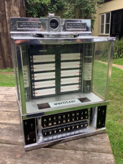rare original very scarce 1950/60s Wurlitzer jukebox wall selector