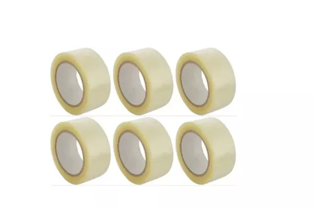 Clear Packing Tape Parcel Strong 48Mm X 66M Roll Sealing Sellotape Packaging