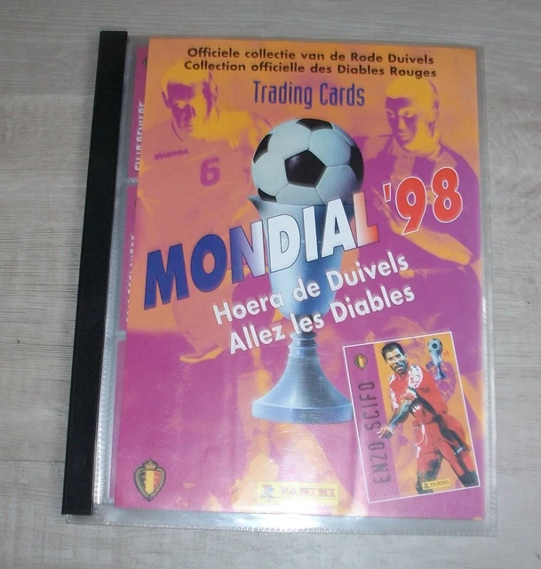 PANINI: FIFA WC 1998 en FRANCE, Trading cards DIABLES ROUGES, très bon état