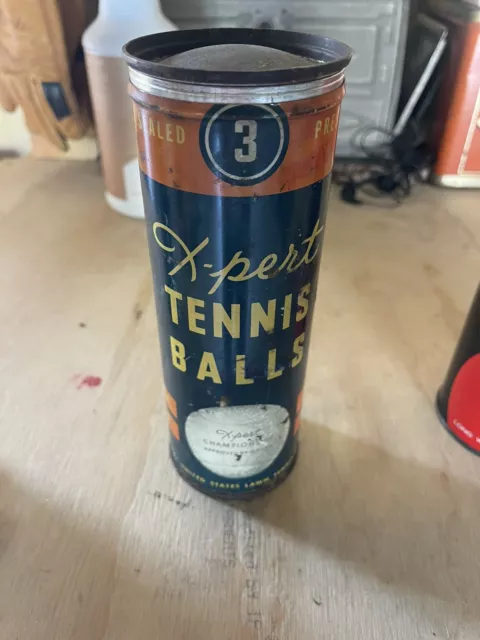 Vintage Tennis Ball Can- Expert Brand