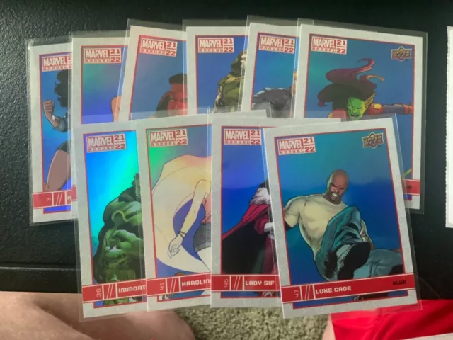 21-22 Upper Deck Marvel Annual Blue Parallels Pick Your Fav Cards
