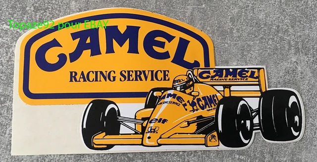 Ancien AUTOCOLLANT / STICKER PUB CAMEL Racing Service F1 ELF HONDA SPAD