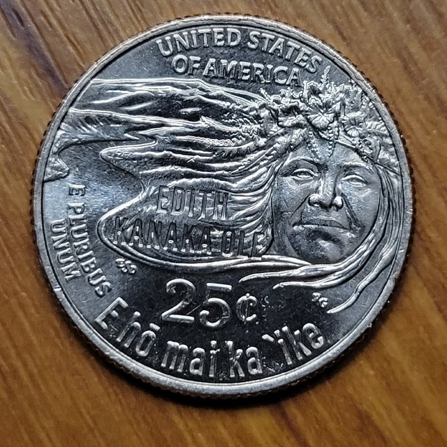 2023 D EDITH Kanakaʻole Quarter Errors DDO DDR Doubled Doubling