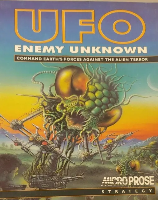 UFO Enemy Unknown (Microprose 1994) Commodore Amiga 1200 (Box, Manual, 4 Disk)