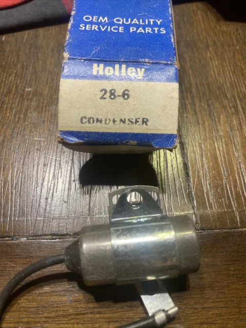 NOS HOLLEY 28-6 CONDENSER vintage 1930's-1940's-1950's-1960's Ignition Fast Ship