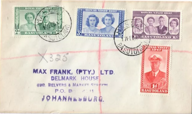 Swaziland Royal Visit 1947 FDC Afrika Afica