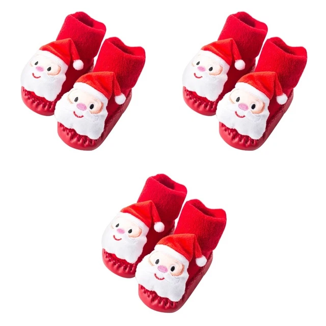 3 Pairs Calzini Antiscivolo Per Bambini Pantofole Per Ragazze