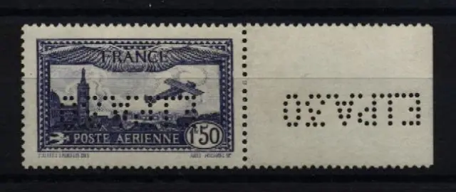 PA N° 6c - Timbre Neuf de France (Avec Charnière) Poste Aérienne 1930 Perforé