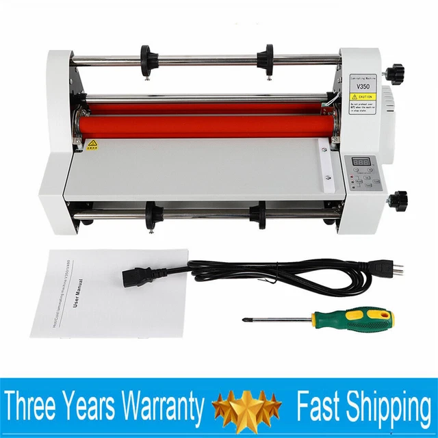 Laminator Four Rollers V350 Hot Cold Rolls Laminating Machine 350MM 110V