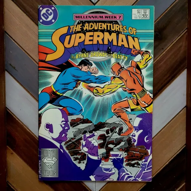 ADVENTURES OF SUPERMAN #437 VF (1988) "Point of View" John Byrne & Jerry Ordway