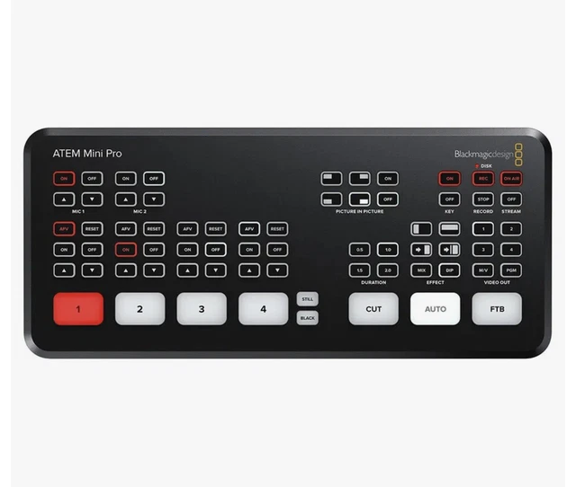 Blackmagic Design ATEM Mini Pro HDMI Live Stream Switcher. New in Box.