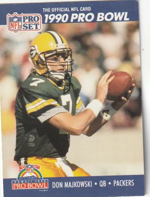 FREE SHIPPING-MINT-1990 Pro Set Pro Bowl Don Majkowski #401 PACKERS +BONUS CARDS