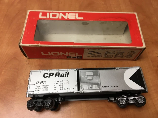 Lionel Canadian Pacific Box Car Black Letters CP Rail 9730 6-9730 O Gauge
