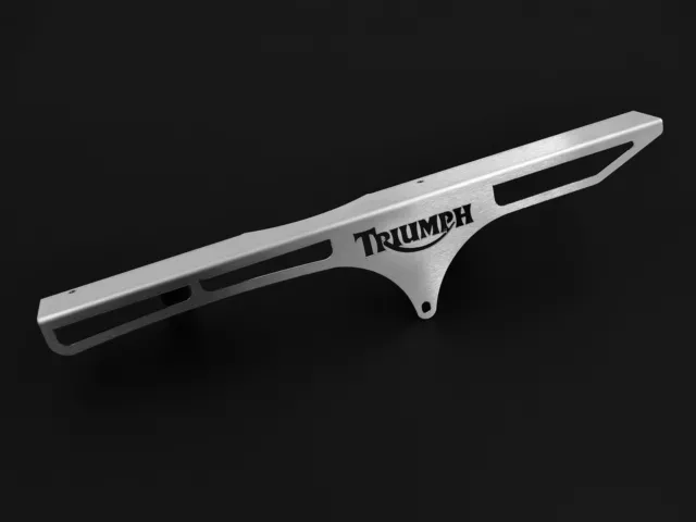 Kettenschutz kompatibel mit Triumph Speed Triple 1050 Logo silber