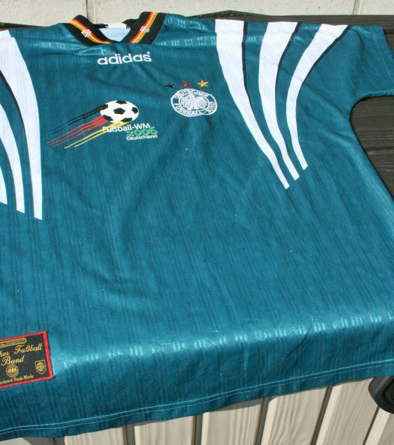 DFB Deutschland Adidas EM Herren Trikot von EM 1996 Gr. XL Grün Ausweichtrikot