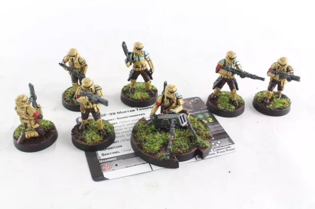 Star Wars Legion Miniatures Imperial Shoretroopers x 7 Set Well Painted