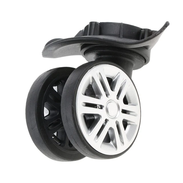 2 x Suitcase Luggage Trolley Dual Roller Mute Wheels  Casters A19 Replacement