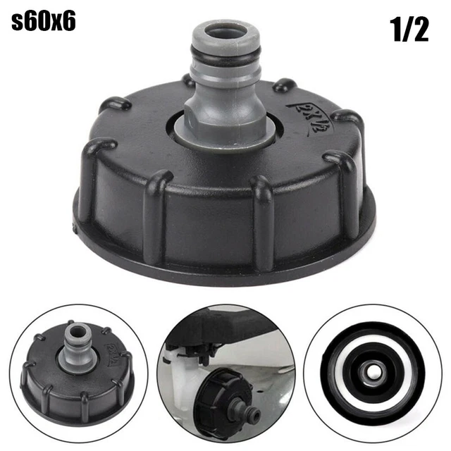 Vogueing Tool IBC Serbatoio Adattatore 1PC Serbatoio Acqua Raccordo S60X6 IBC Serbatoio Maschio a 3/4 Coda/Tipo B