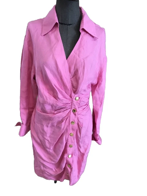 Robe Sandro Noire Brodée Taille 36 - Robe Cocktail Soirée Jamais Portée Neuve