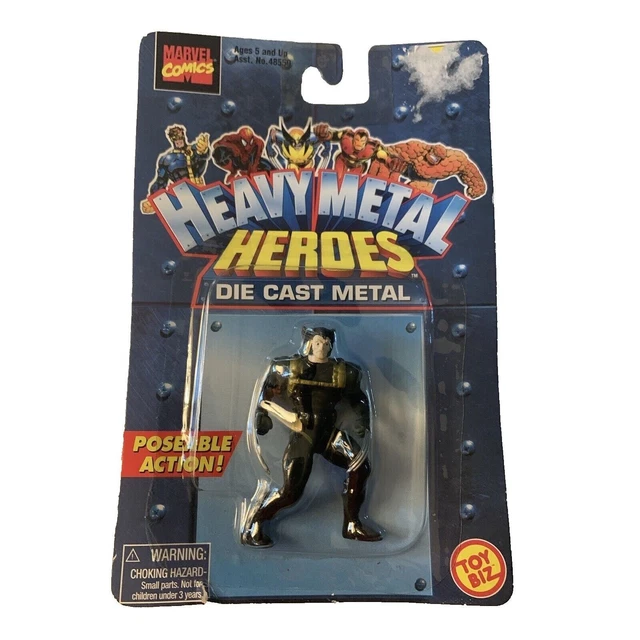 1998 Toy Biz Marvel Heavy Metal Heroes Die Cast Metal Wolverine Sealed