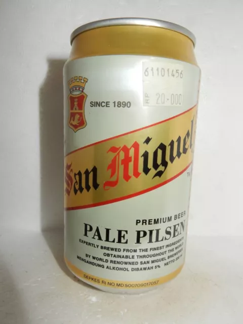 OCOC SAN MIGUEL Pale Pilsen Beer can from INDONESIA (330ml)  Empty !!