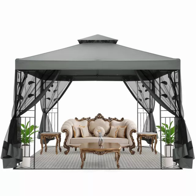 3x3m/3x6m Faltpavillon Pavillon UV-Schutz Wasserdicht Partyzelt Gartenpavillon✅
