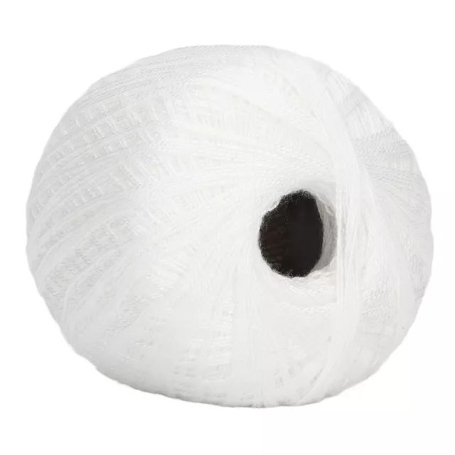 Soft White Crochet Yarn Antipilling Comfortable Cotton Thread For Knitting 3