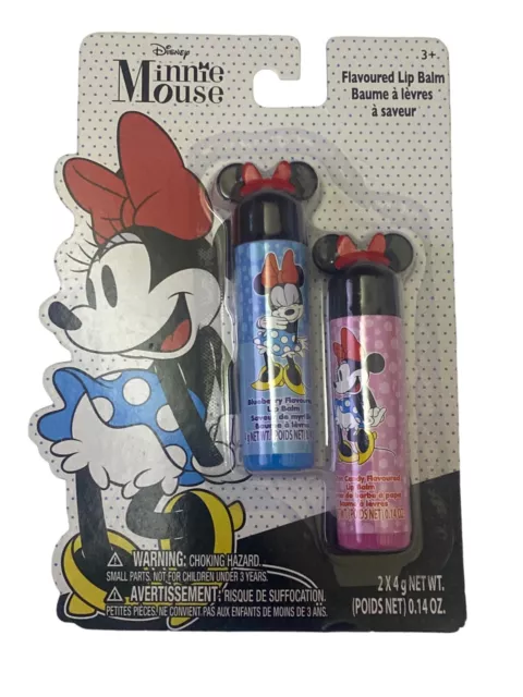 Townley Designed *Minnie Mouse *  Flavored Lip Balm Blueberry & Cotton Candy