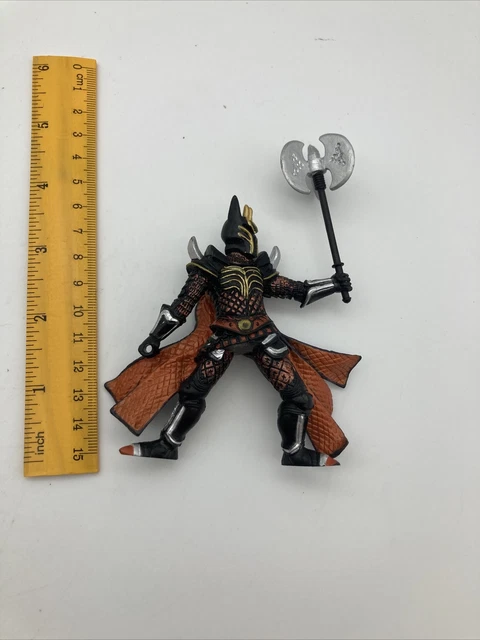 Papo 2006 Medieval Black Knight Warrior Figure Sword and Axe Fantasy No Sword b1