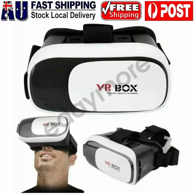 VR Box 3D Virtual Reality Headset Glasses& Bluetooth With Remote For Smartphones