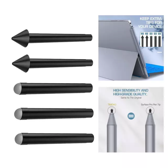 Kit de pointes de stylet HB HB HB 2H 2H pour Microsoft Surface Pro 7 6 5 4