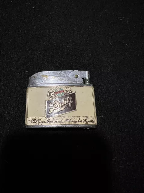 Vintage Schlitz Lighter Old Patina
