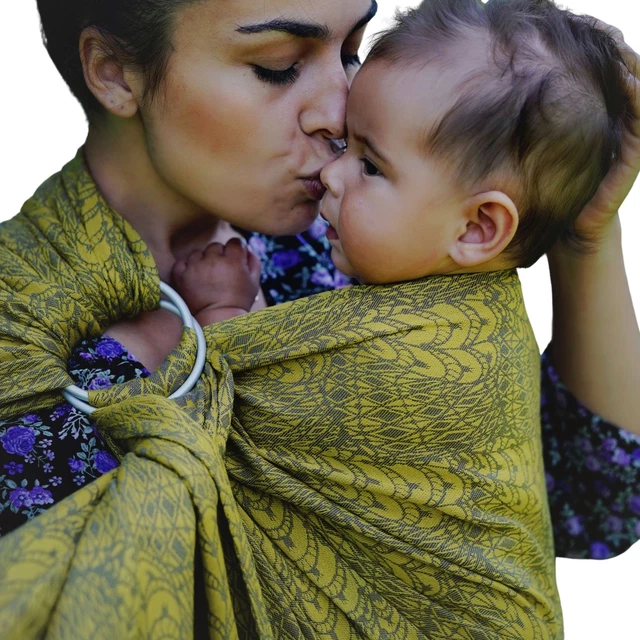 Little Frog Ring Sling - Golden Boho - taille M (2,1 m)