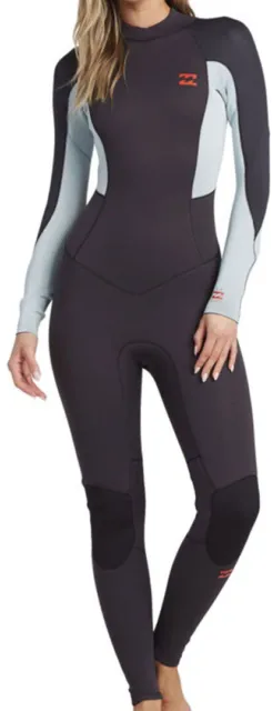 BILLABONG Neopren Surfanzug Neoprenanzug LAUNCH 3/2 BACK ZIP Full Suit 2022 grey