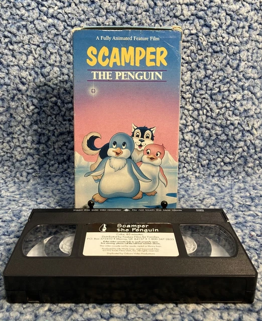 SCAMPER THE PENGUIN VHS 1992 Vintage Kids Animated Animal Cartoon ...
