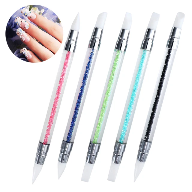 5 pz Strass Picker Tting Pen picker nail art picker strumento di punteggiatura così morbido