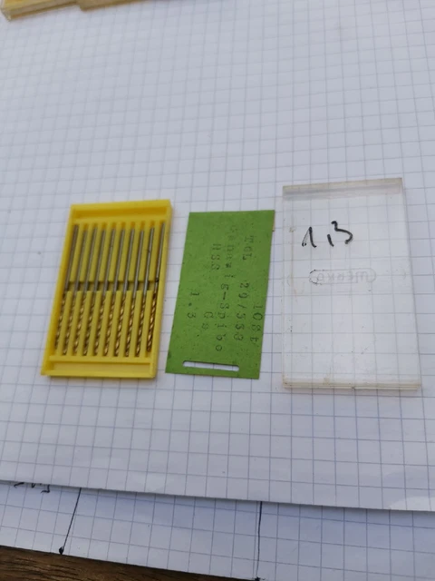 10 Werkö Genauigskeitbohrer 1,3mm.