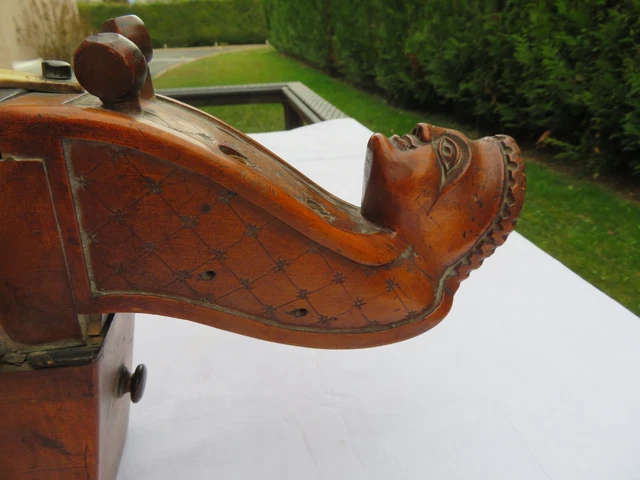Vielle à roue très ancienne , old Hurdy gurdy , à restaurer. 8