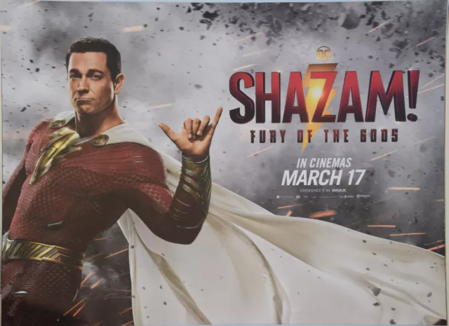 Shazam! Fury of the Gods UK Quad Movie Poster set