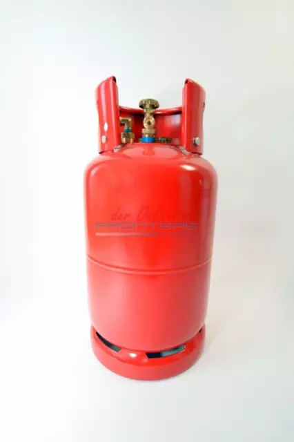 Acier Bouteille de Combustible 14 KG 36 Litre 4 Punktventil Rechargeable +