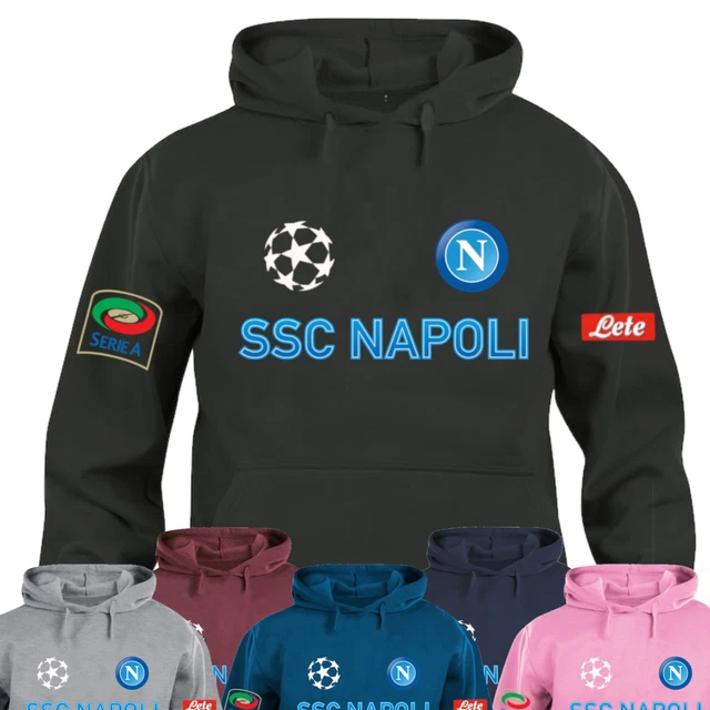 Felpa con cappuccio personalizzata Maglia manica lunga SSC Napoli
